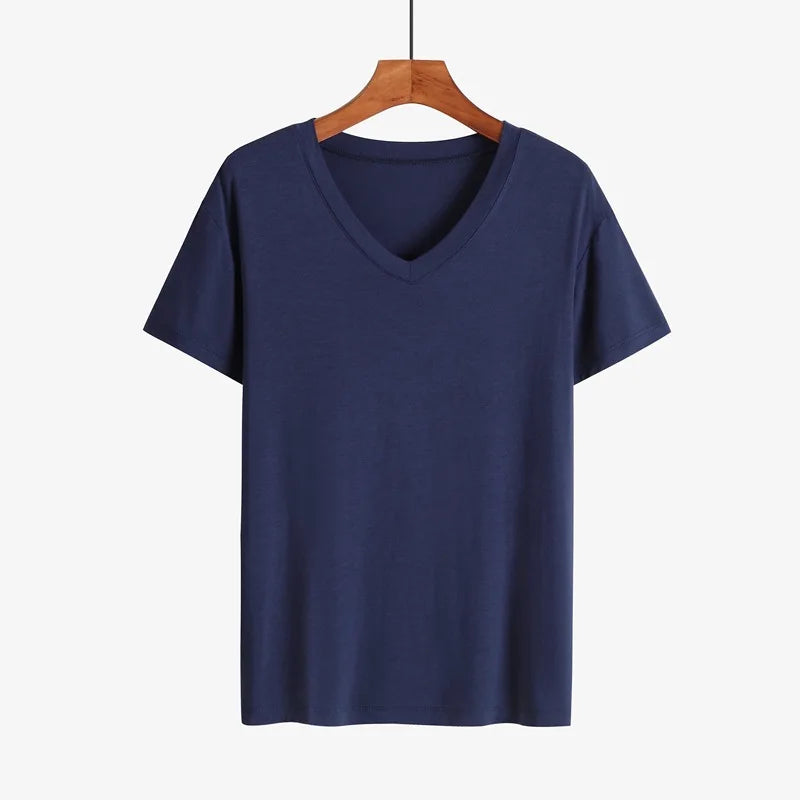 Summer Sleep Tops for Men Viscose Plus Size Pajamas Soft Modal Cotton Man Sleepwear Short Sleeve Sleep Tee Shirt Home Clothes