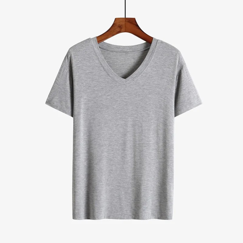Summer Sleep Tops for Men Viscose Plus Size Pajamas Soft Modal Cotton Man Sleepwear Short Sleeve Sleep Tee Shirt Home Clothes